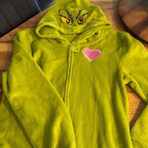 Kids Green Grinch onesie, extra large